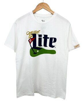 Miller Lite Beer Men’s T-Shirt Golf 19th Hole Graphic NWT Medium